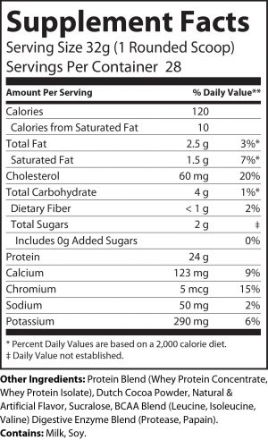 Build Premium Whey Protein Blend Chocolate 2lb - view 2